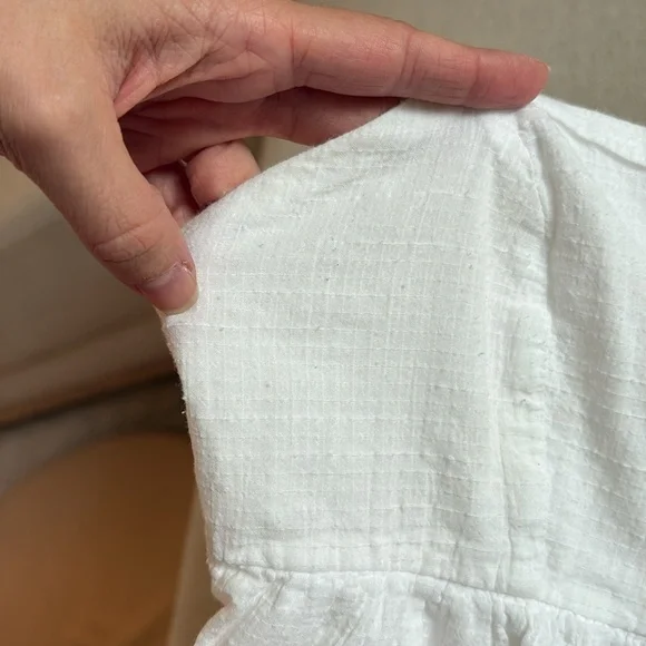 Flowy Cropped Babydoll Cotton Tank Top - Picture 5 of 5